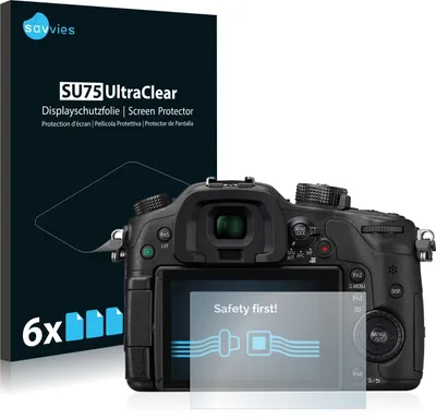 Produktbild von 6x Für Panasonic Lumix DMC-GH4 Schutzfolie Savvies Displayschutz Display Schutz Folie Klar Transparent