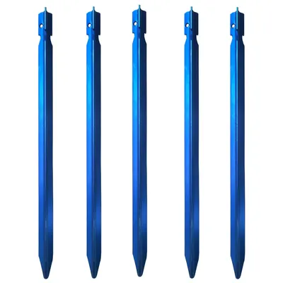 Produktbild von 5x Zelt-Heringe Y-Profil Aluminium Erdnagel 22cm Hering Zeltnagel