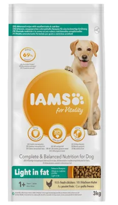 Productafbeelding van Iams Hondenvoer Adult Gewichtbeheersing Kip, 3 kg