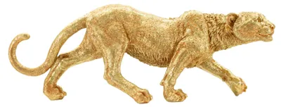 Obrázok produktu pre Mauro Ferretti Leopard Shant Dekofigur Gold, rozmer 89x21x33 cm