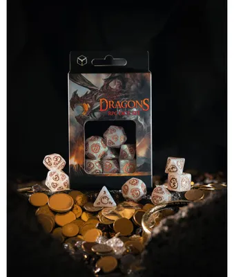 Immagine prodotto di Dragons Dice Set: Quartz – Dadi – Q-Workshop