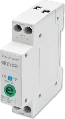 Immagine prodotto di Qoltec WiFi DIN rail relay with electricity meter 63A