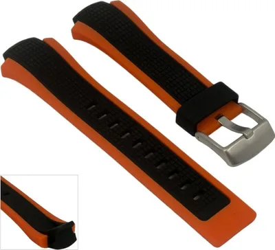 Produktbild von Festina Uhrenarmband PV schwarz / Orange für Herrenuhr F6727/5 F6738