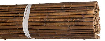 Produktbild von Schwarze Bambusmatte, 20–25 mm, 200 x 180 cm