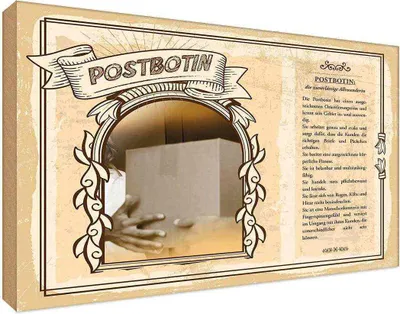 Produktbild von vianmo Holzschild 20x30 cm Postbotin Beruf Arbeit