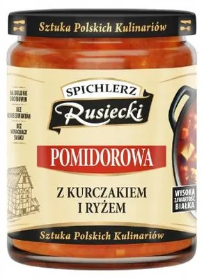 Zdjęcie produktu dla SPICHLERZ 470g Pomidorowa z kurczakiem i ryżem słoik Rusiecki
