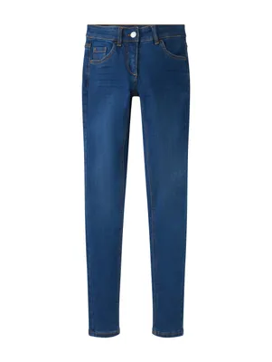 Productafbeelding van TOM TAILOR meisjes jeans, model Lissie, regular fit, artikelnummer 1029988, kleur 10116 - lichtblauwe denim