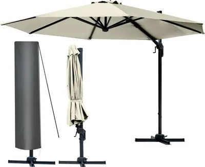 Produktbild von Alu Ampelschirm 300cm beige