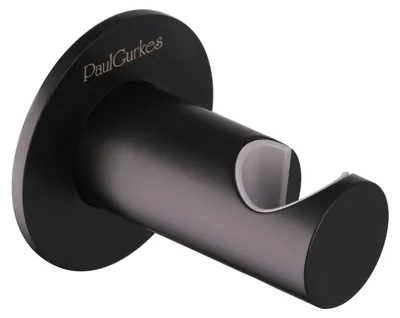 Produktbild von PaulGurkes Brausehalterung Matt Schwarz Metall