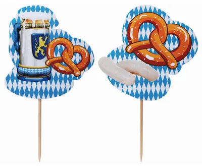 Produktbild von 600x Deko-Picker "Oktoberfest" 10cm