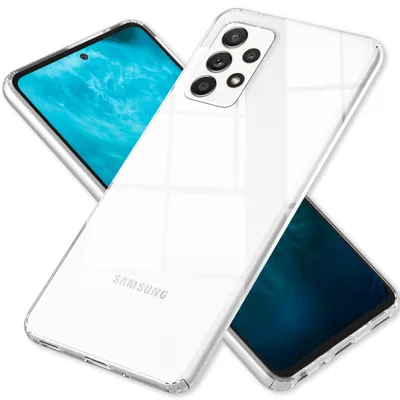 Obrázek produktu pro Průhledné pouzdro odolné proti poškrábání pro Samsung Galaxy A53, průhledné antižluté průhledné nárazuvzdorné pouzdro s tvrdou zadní stranou a silikonovým rámečkem, hybridní pouzdro na mobilní telefon s ochranným krytem
