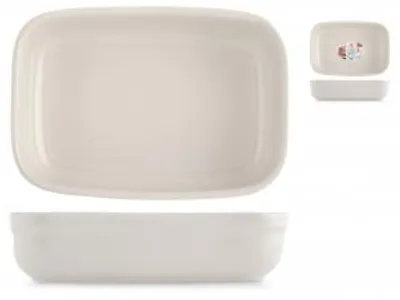 Immagine prodotto di HOMe Pirofila Rettangolare In Vetroceramica Crema Cm 30,5X22Xh6,5