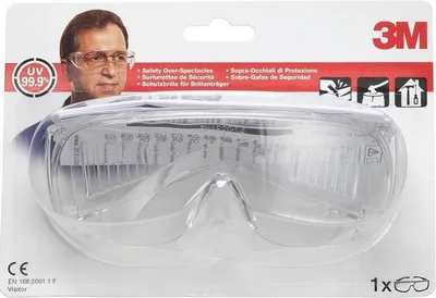 Obrázok produktu pre 3M VisitorC ochranné okuliare pre nositeľov okuliarov, priehľadné