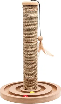 Produktbild von Karlie Kratzbaum Seegras Holz Braingame Katzenspielzeug Katzen Brigitte