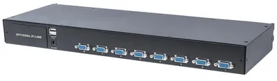 Produktbild von Intellinet Modularer 8-Port KVM-Switch mit VGA-Schnittstelle, Zur Verwendung mit Rackmount LCD-Konsolen 508032 oder 507981, Schwarz