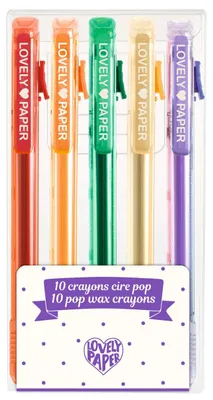 Image de 5 crayons de cire aux couleurs vives, Djeco
