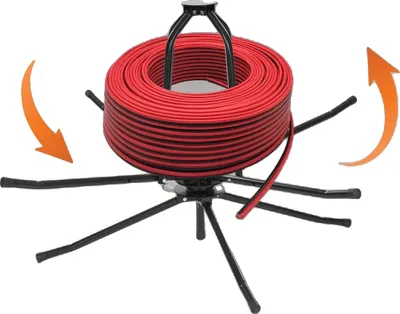 Obrázek produktu pro Odvíječ trubek podlahového vytápění, nosnost 200 kg, montáž na podlahu, odolná ocelová konstrukce
