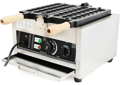 Immagine prodotto di Ferro per cialde, rivestimento antiaderente, regolazione della temperatura, 220 V, nero