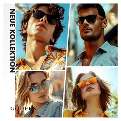 Produktbild von Holzsonnenbrille für Herren und Damen, polarisiert, Retro, UV400