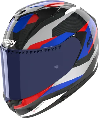 Produktbild von Nolan X-904 Ultra Carbon Calibro Helm, schwarz/rot/blau, 2XL (64)