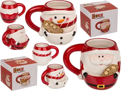 Zdjęcie produktu dla Świąteczny kubek dolomitowy Out of the Blue - Coockie Cuddler