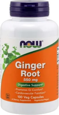 Produktbild von Ingwerwurzel Ingwer 550 mg 100 Kapseln NOW FOODS