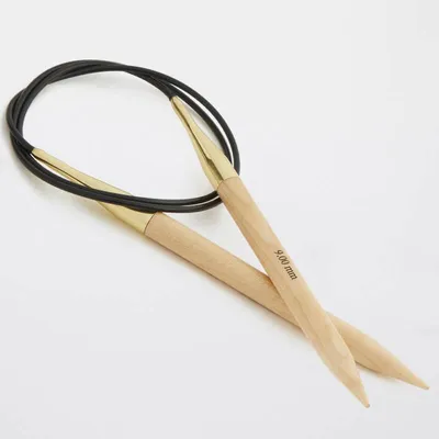 Produktbild von KnitPro Basix Beech Holz Rundstricknadeln 12,0 mm 80 cm