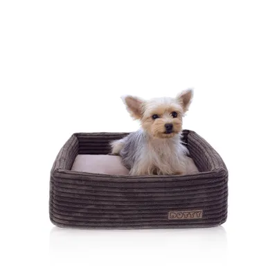 Produktbild von DOTTY Hundesofa CUBE Hundebett Hundekissen Tierbett Katzenbett Hundekorb Schlafplatz Größe S (42 x 42 cm)