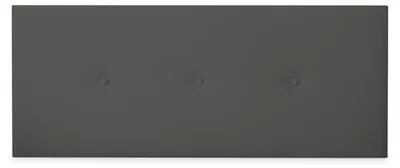 Kopfteil 145x60 cm, Kunstleder, grau, für Bett 135/140