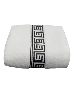 Produktbild von Julie Julsen® Handtuch 600g/m² 50 x 100 cm,WEIß-SCHWARZ