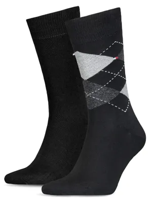 Zdjęcie produktu dla Skarpety męskie Tommy Hilfiger 100001495 czarne 2 Pack - Socks: 39-42 2PAK