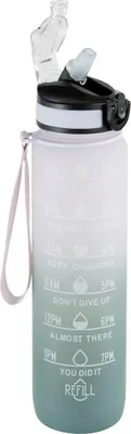 Produktbild von Flasche mit integriertem silikonstrohhalm 1l - 5 five simply smart