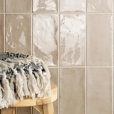 Produktbild von Fliese Camden elfenbein Beige Glänzend | 10x20 cm | 1 m²/s
