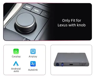 Image de Module CarPlay et Android Auto, connectivité sans fil, compatible avec les modèles Lexus, avec bouton
