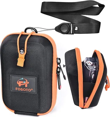Image de FOSOTO Hardcase Etui pour appareil photo compact Sony Canon Panasonic Noir