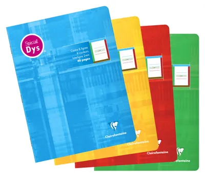 Immagine prodotto di Clairefontaine 37528C Clairefontaine Cahier piqûre DYS, 170 x 220 mm, 48 pages