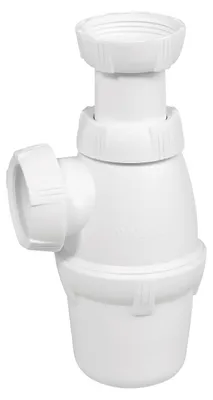 Immagine prodotto di Sifone per lavabo, diametro 32, regolabile in altezza, bianco