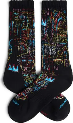 Produktbild von Jimmy Lion Athletic Basquiat Kings Of Egypt Crew-socken Schwarz EU 36-40 Herren,Damen Schwarz EU 36-40
