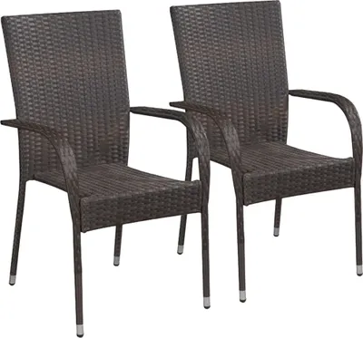 Immagine prodotto di vidaXL set da pranzo da giardino 3 pezzi marrone
