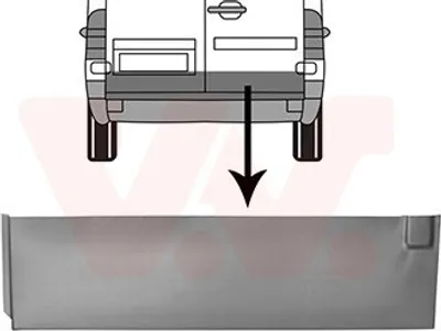 Produktbild von VAN WEZEL Heckklappe hinten rechts 3076150 passend für MERCEDES-BENZ SPRINTER 3-t Kasten (903) SPRINTER 3-t Bus (903) SPRINTER 2-t Kasten (901, 902)