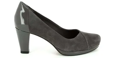 Zdjęcie produktu dla Clarks Damskie zamszowe czółenka Chorus Carol szare Damskie zamszowe czółenka Chorus Carol szare Damskie zamszowe czółenka 35,5
