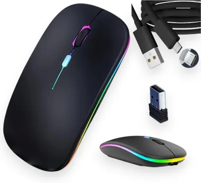 Produktbild von Leise kabellose BT-Maus für Computer, Gaming-Maus für Computer, Laptop, TV