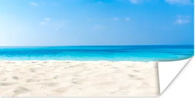 Produktbild von MuchoWow® Poster Strand - Meer - Sand 80x40 cm - Wanddeko