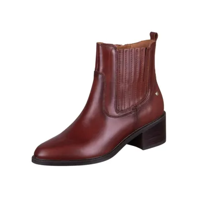 Produktbild von Pikolinos Damen Stiefelette Leder Chelsea Boot mit Blockabsatz Bacarot W2D-8909, Größe:38 EU, Farbe:Braun