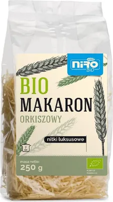 MAKARON (ORKISZOWY) NITKI LUKSUSOWE BIO 250 g - NIRO