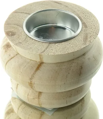 Produktbild von nature trends Teelichhalter Natur Ø 8 cm - Holz