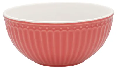 Obrázek produktu pro Greengate miska ALICE, korálová barva, objem 450 ml. Mísa na müsli, každodenní použití, nádobí