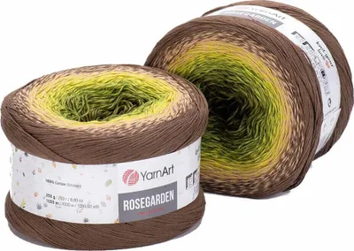 Produktbild von Yarn Art Rose Garden 322 Brown Green Strickgarn