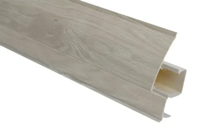 Produktbild von PVC Sockelleisten Sparpakete Fußbodenleisten 23x65mm Modern Kabelkanal
