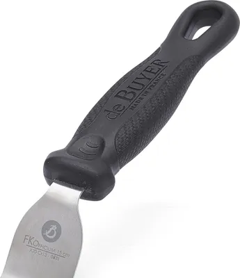 Zdjęcie produktu dla de Buyer 4231.25, Łopatka do gotowania, Stal nierdzewna, Stal nierdzewna, Poliamidowy, Czarny, 35 mm